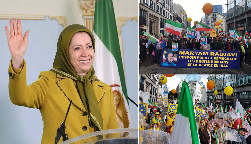 En importante manifestación en Bruselas, Maryam Rajavi urge a la UE imponer sanciones al régimen iraní