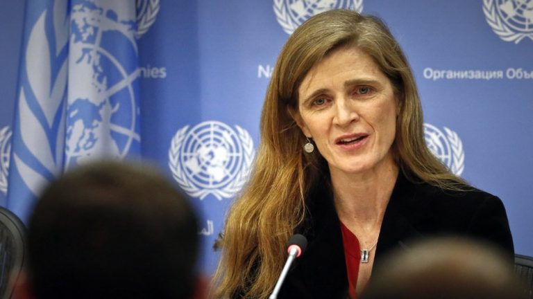 Samantha Power, embajadora de los Estados Unidos ante las Naciones Unidas en el segundo mandato del presidente Barack Obama, ha dicho que los partidarios del acuerdo nuclear de Irán de 2015 fueron demasiado laxos con los abusos contra los derechos humanos del régimen.