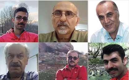 Irán – Seis presos políticos condenados a muerte por pertenencia al PMOI y rebelión armada